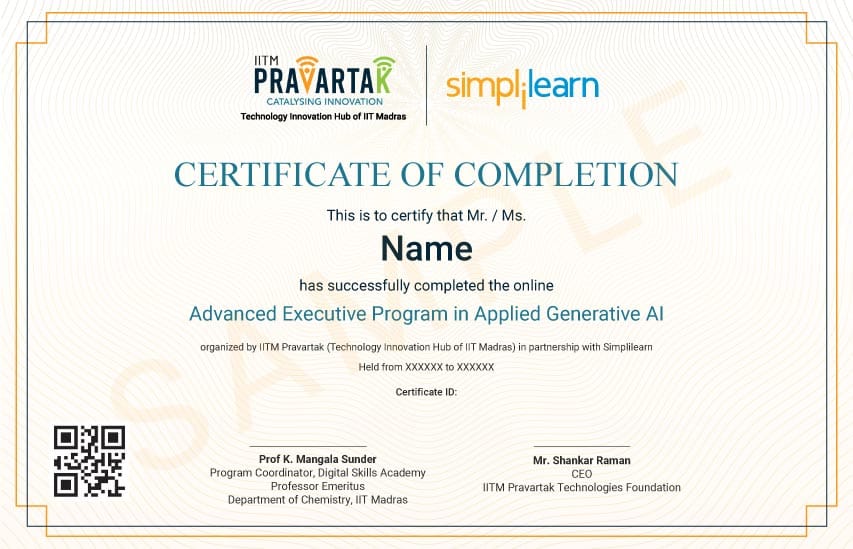 Program Certificate 