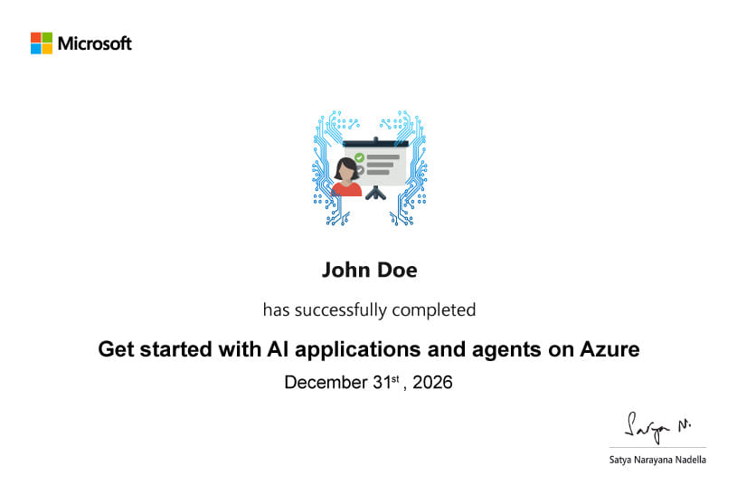 Microsoft Learn Certificate
